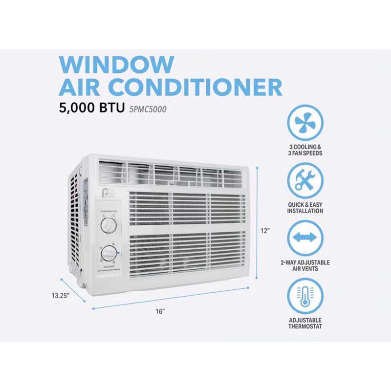 Perfect Aire 5,000 BTU Window Air Conditioner | 115V