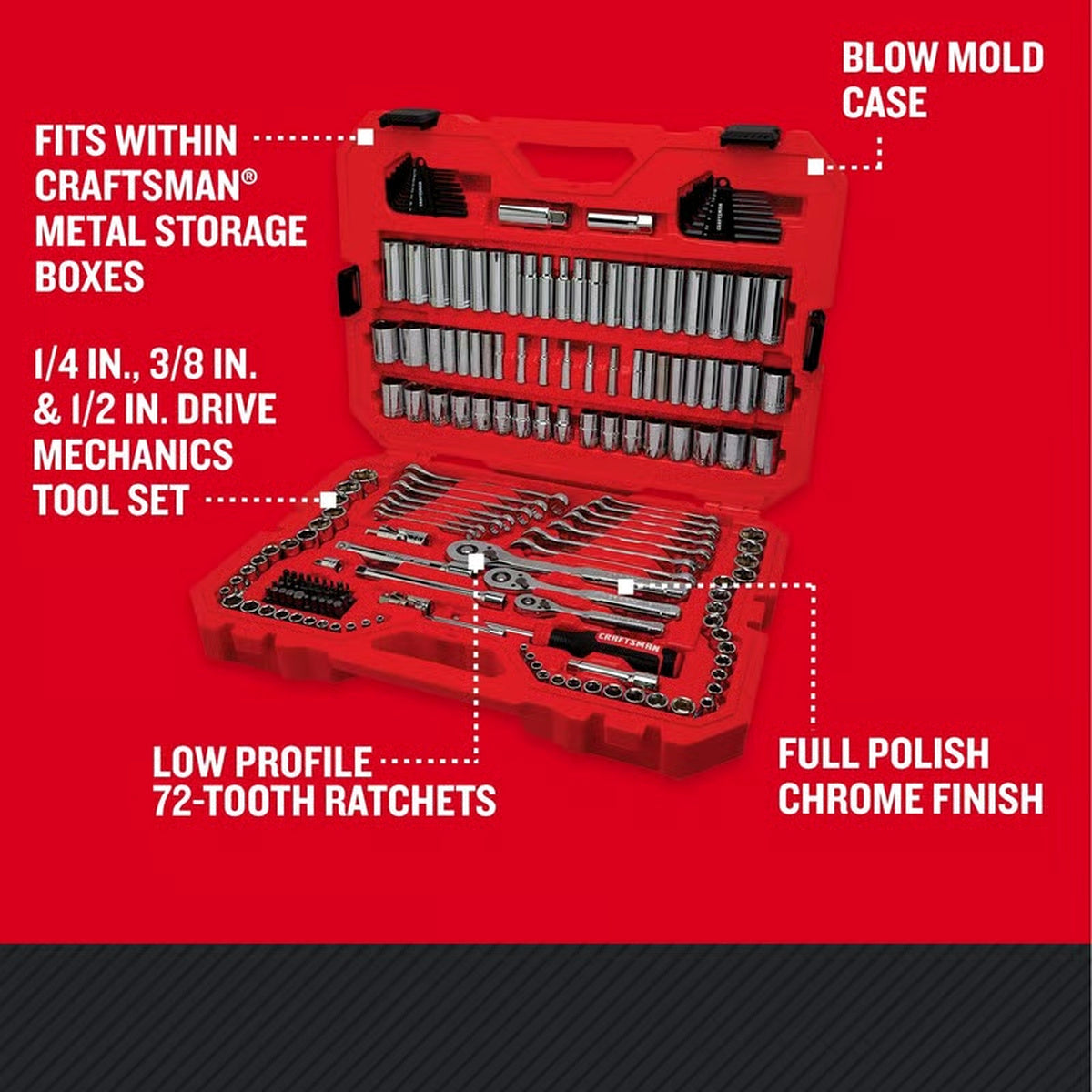 CRAFTSMAN 189-Piece Mechanic’s Tool Set