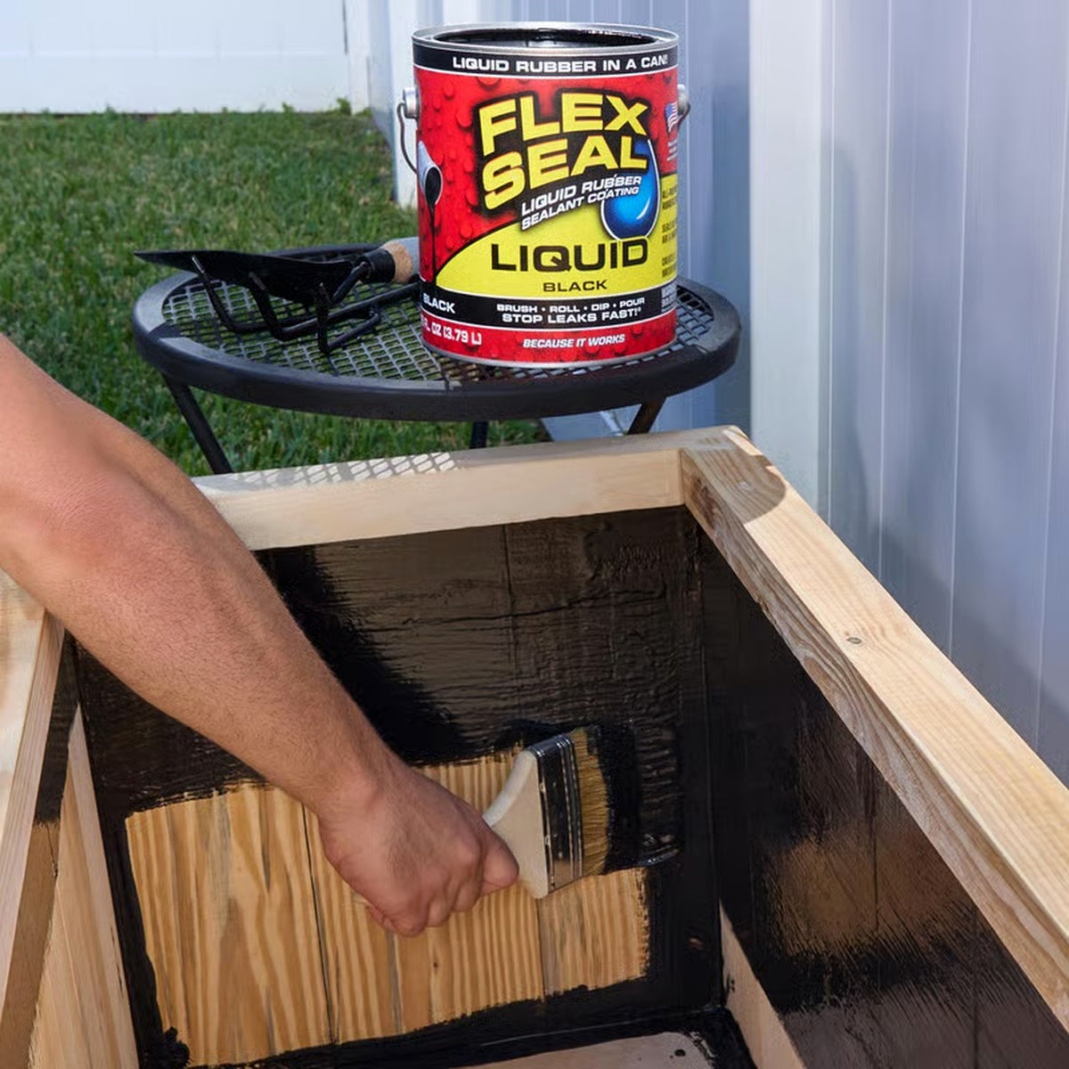 Flex Seal Black Liquid Rubber Sealant Coating — 128 fl. oz. (1 Gallon)