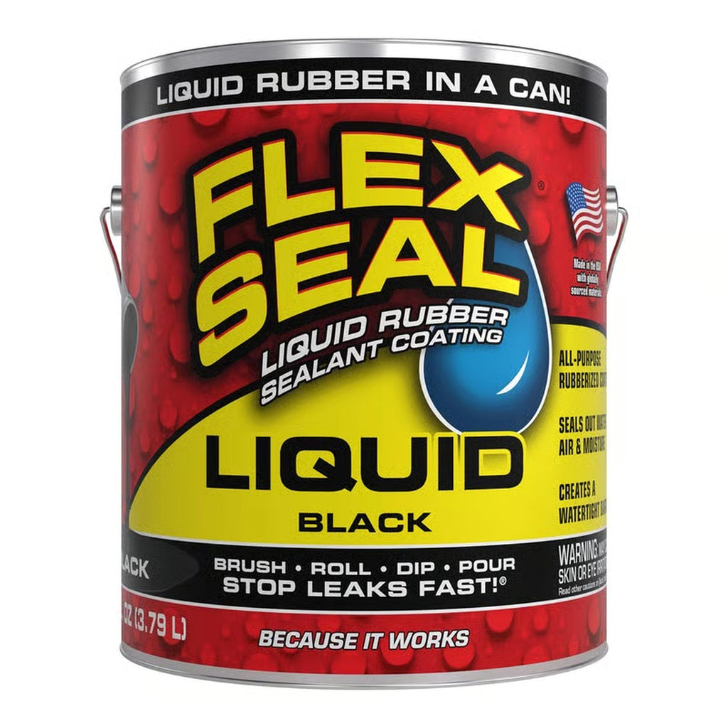 Flex Seal Black Liquid Rubber Sealant Coating — 128 fl. oz. (1 Gallon)