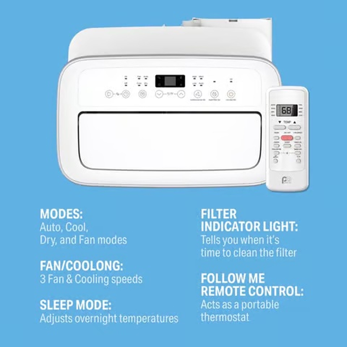 Perfect Aire 12,000 BTU Portable Air Conditioner | 8,000 SACC